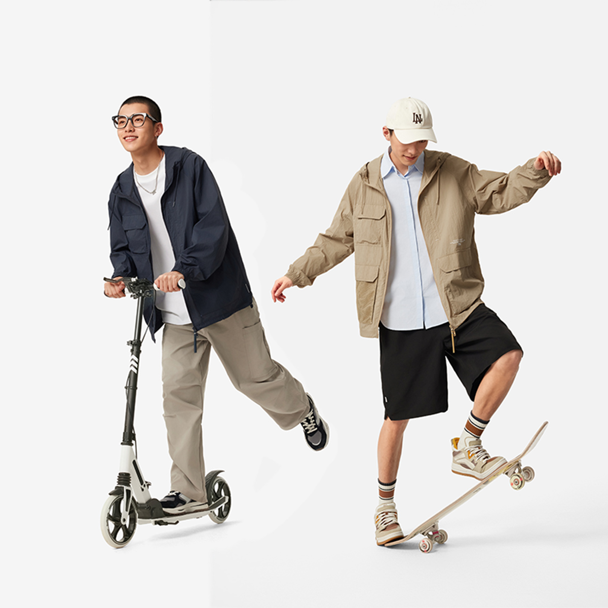 【2025新品】李宁运动潮流系列男子防泼水防晒宽松休闲外套AFDV651