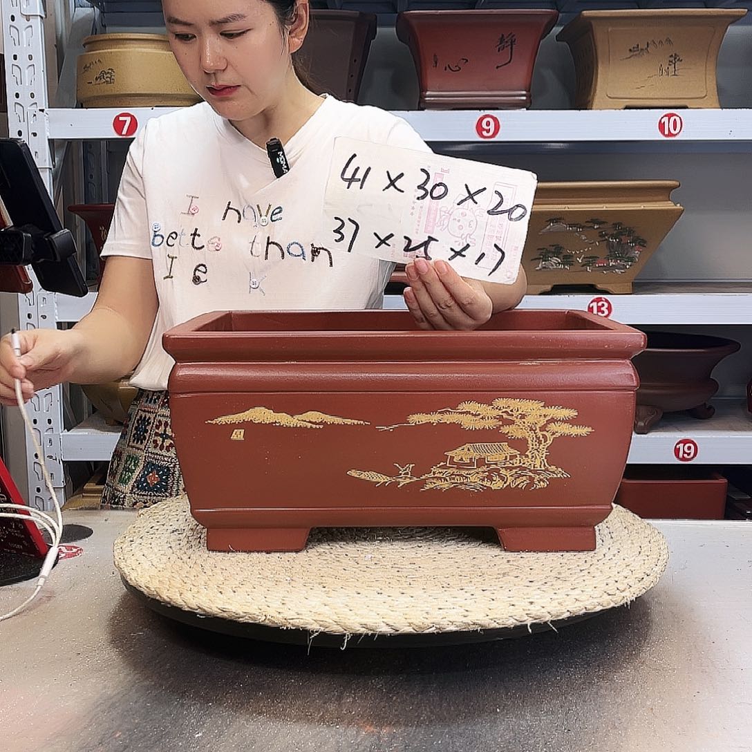 紫砂花盆紫砂花盆