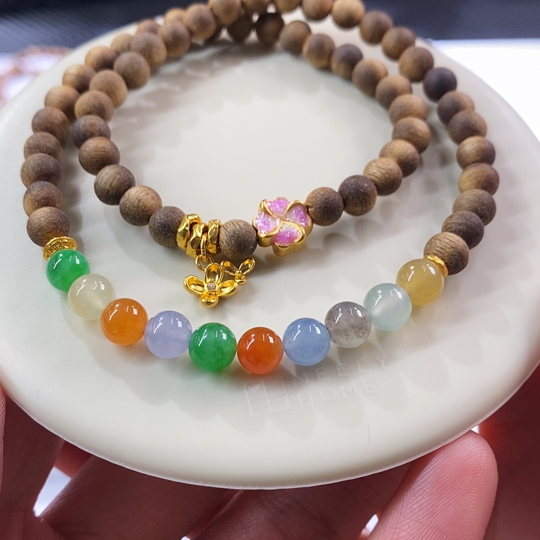 颈饰未镶嵌翡翠双圈