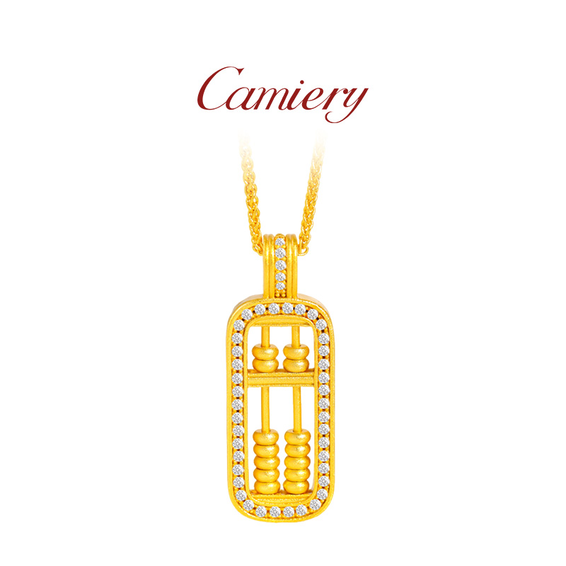CAMIERY/卡美瑞 新中式时尚轻奢算盘项链