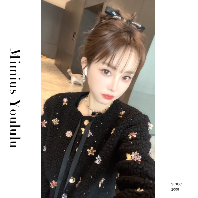 【mimius】七七 收藏家系列24K工坊超重工钉珠羊毛外套汉服F12073