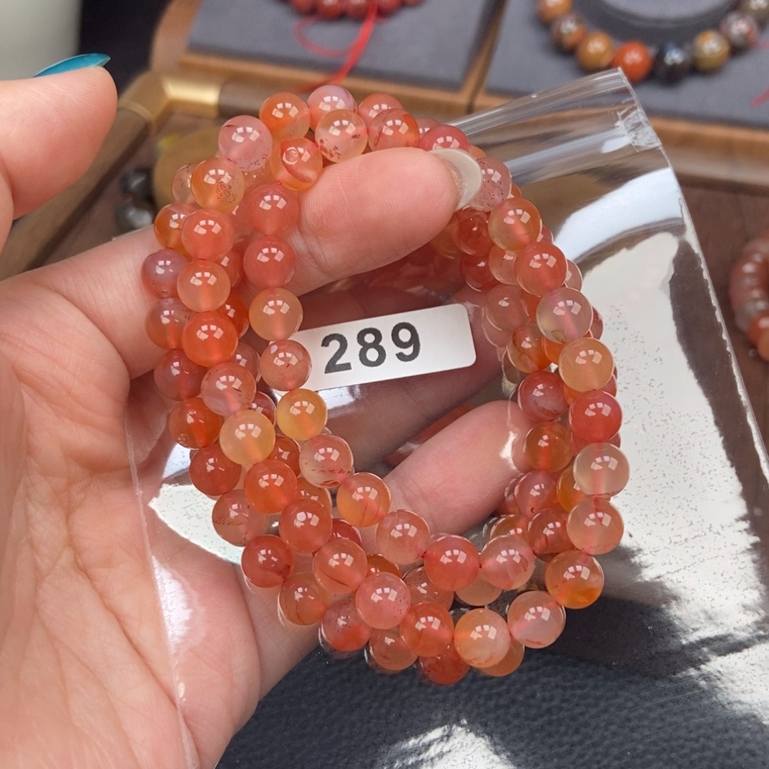 南红玛瑙未镶嵌手链卡7