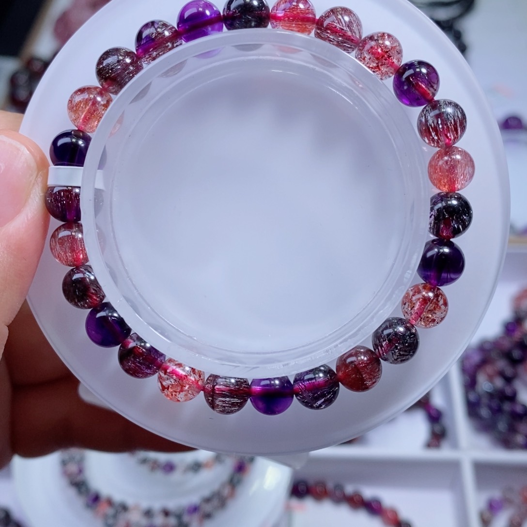 水晶手链未镶嵌黑加仑