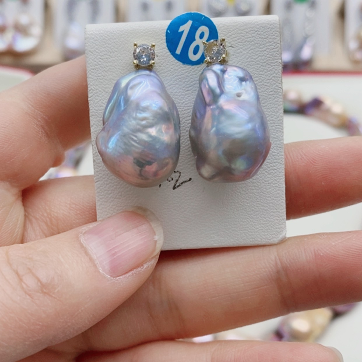 【闪购商品】淡水珍珠耳饰银S925镶嵌