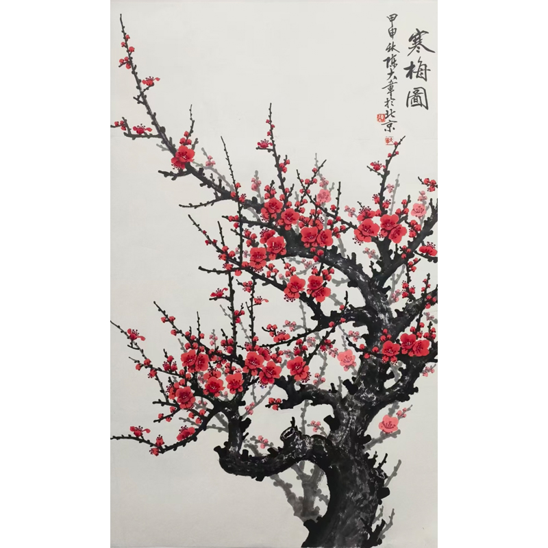 F10  《寒梅图》陈大章  96x60cm  纸本镜片