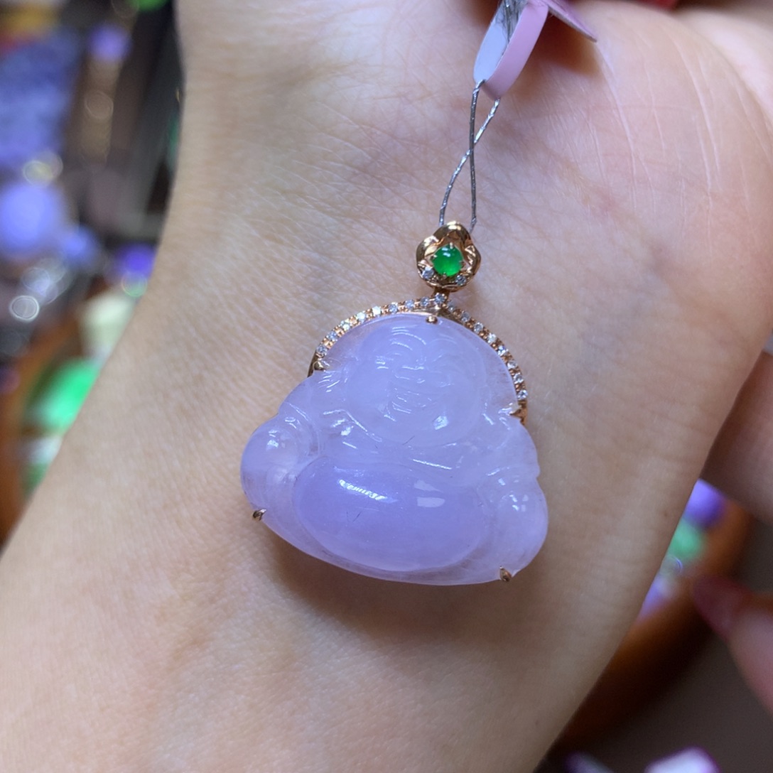 【闪购商品】翡翠颈饰18K金镶嵌翡翠