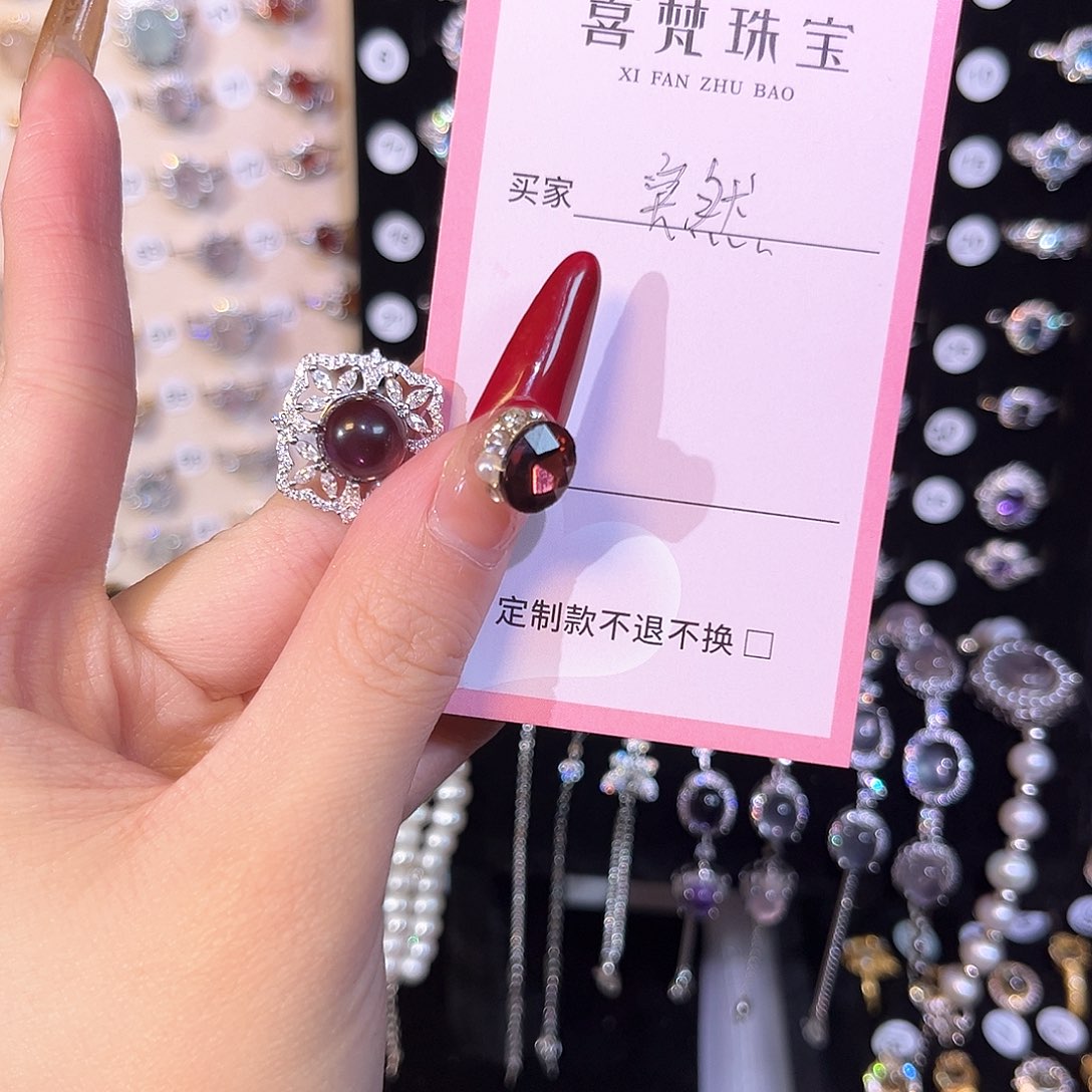 紫晶颈饰银S925镶嵌不****蛋