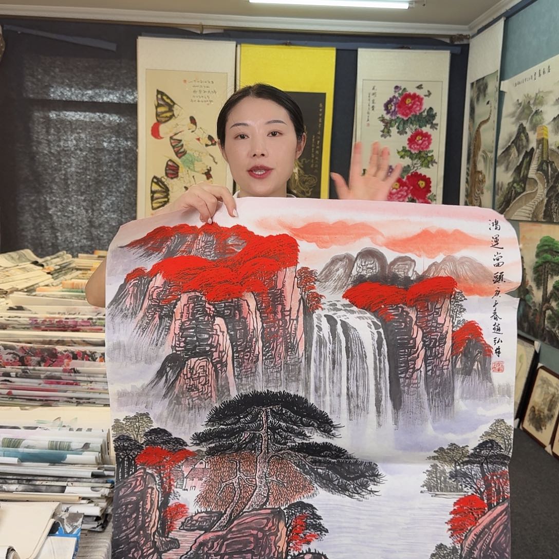 纯手绘国画作品作品