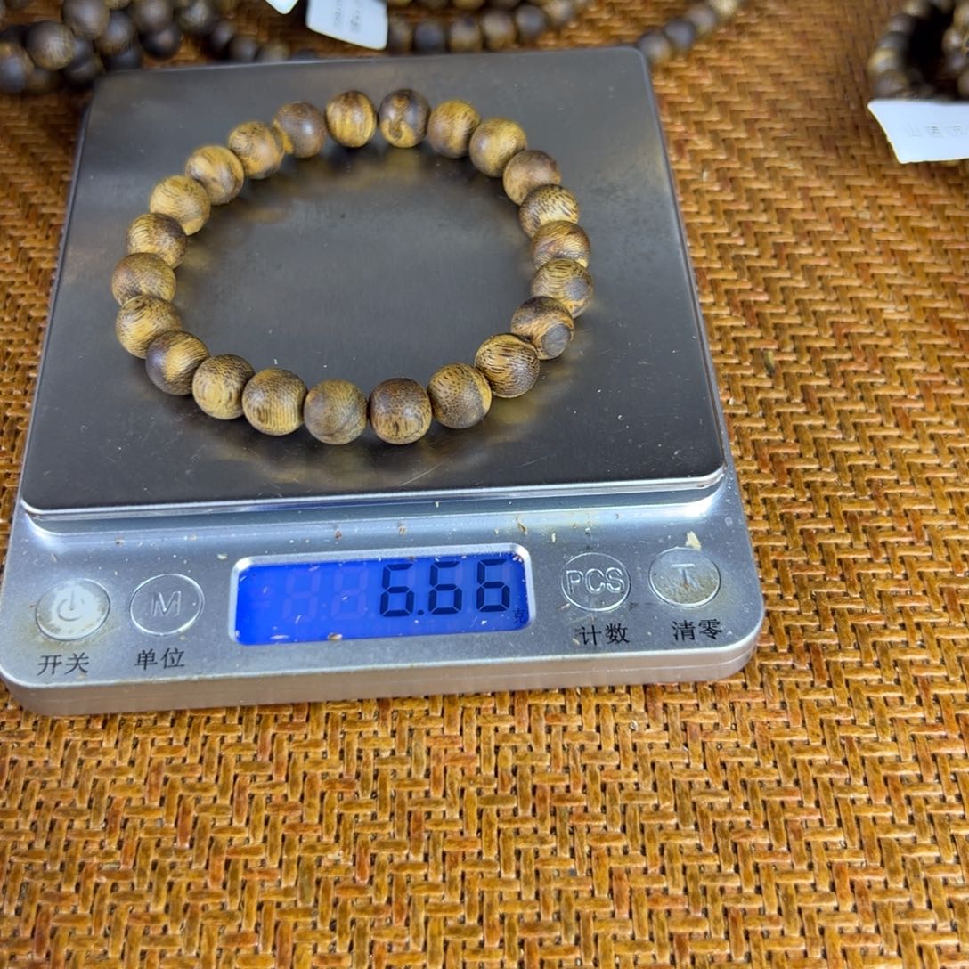 沉香沉香碎屑卡9单圈克重6.6克