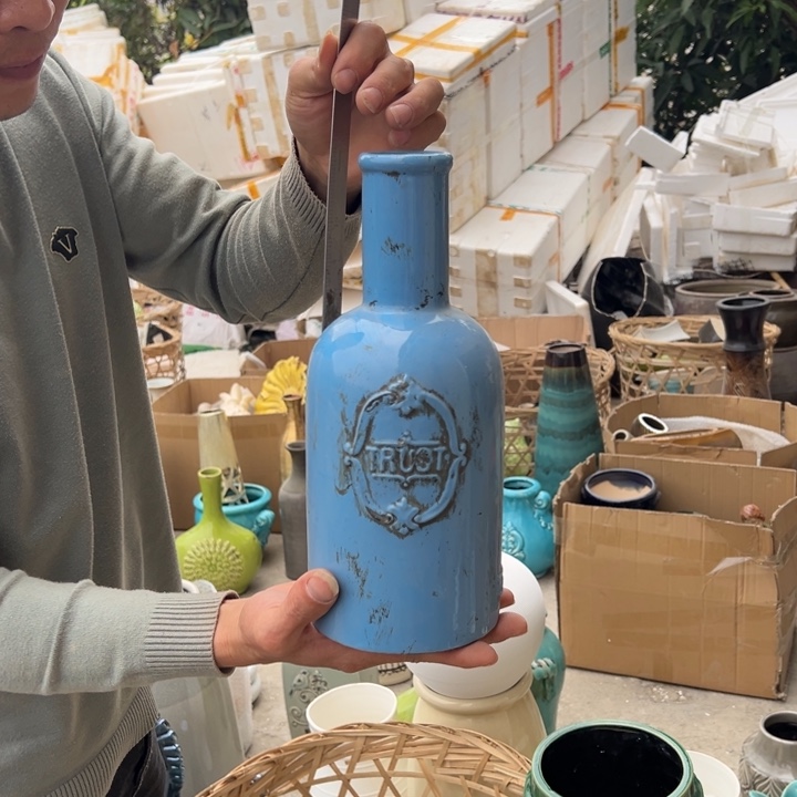 瓶高度30厘米口径4厘米微瑕捡漏