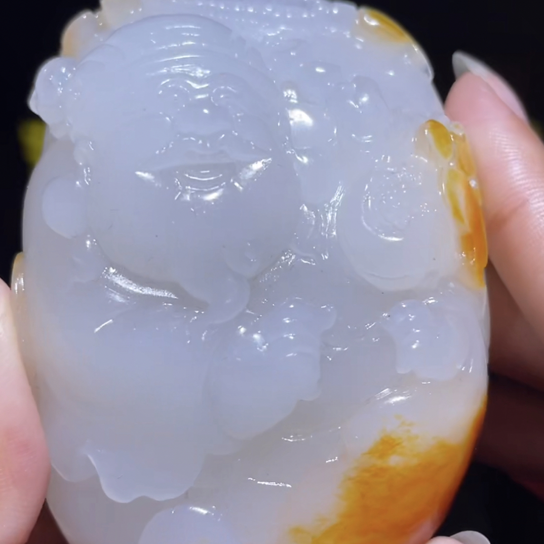 手把件货玉石把玩件文玩摆件D2