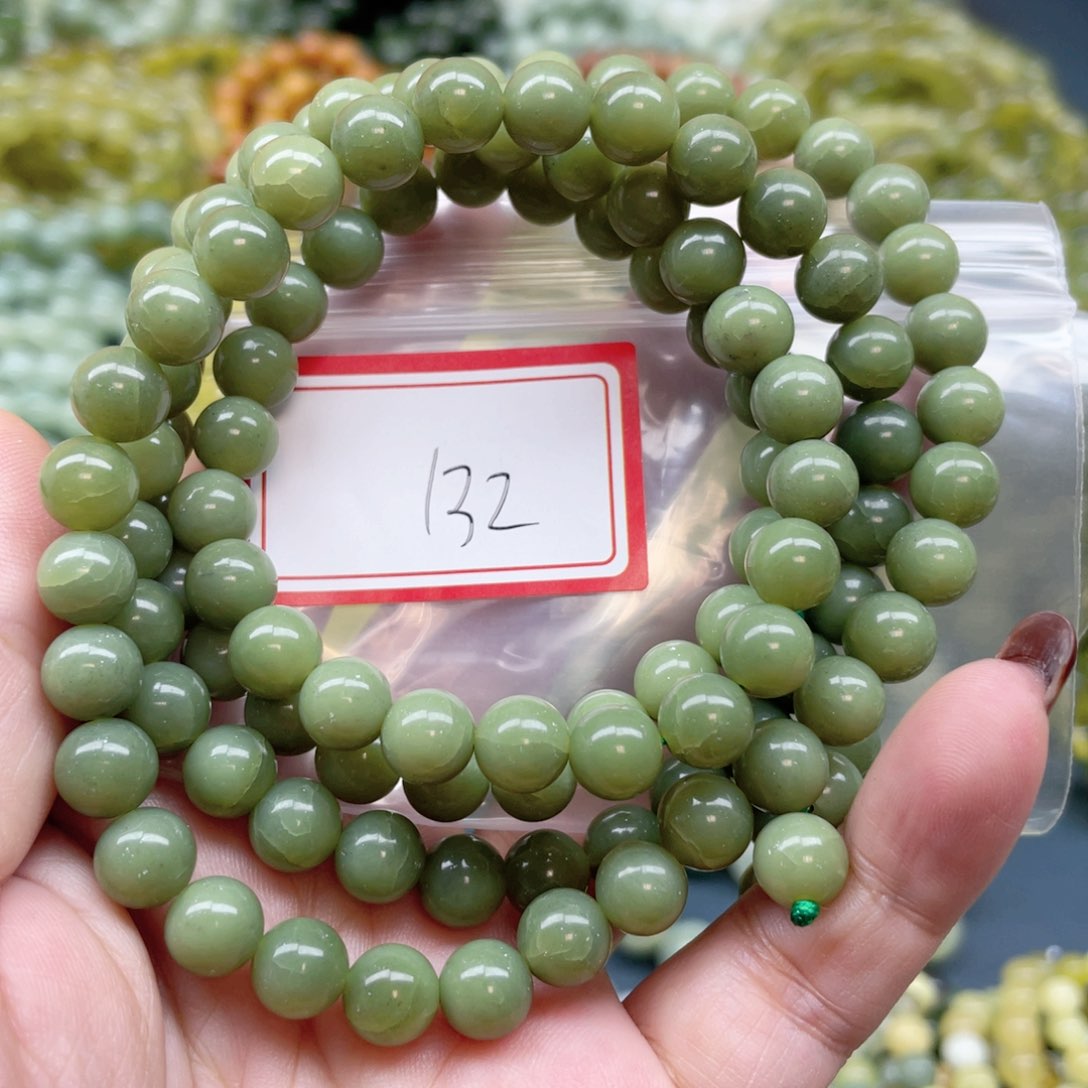 未镶嵌蛇纹石玉手串