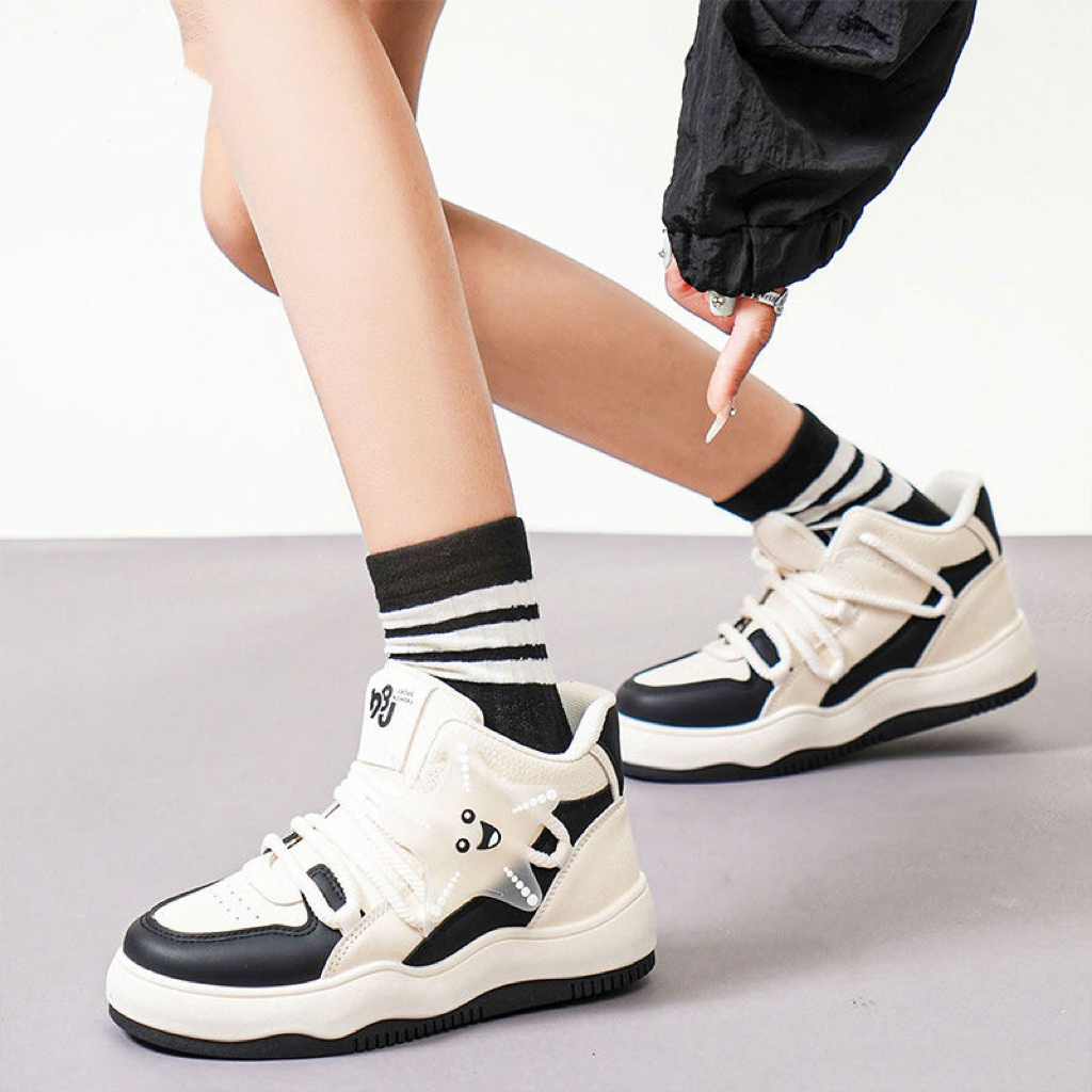 XY23Q54330冬季新款奶fufu女休闲鞋新潮百搭女板鞋百搭舒适女鞋