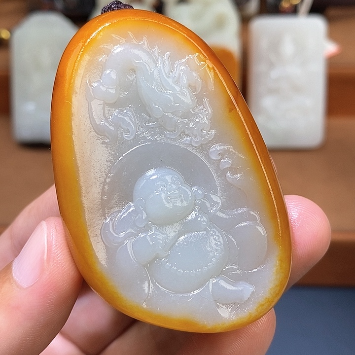 和田玉未镶嵌颈饰A7 