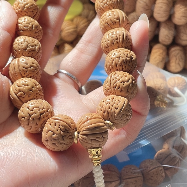 然***呢桃核吊坠桃核手串金鱼肚63