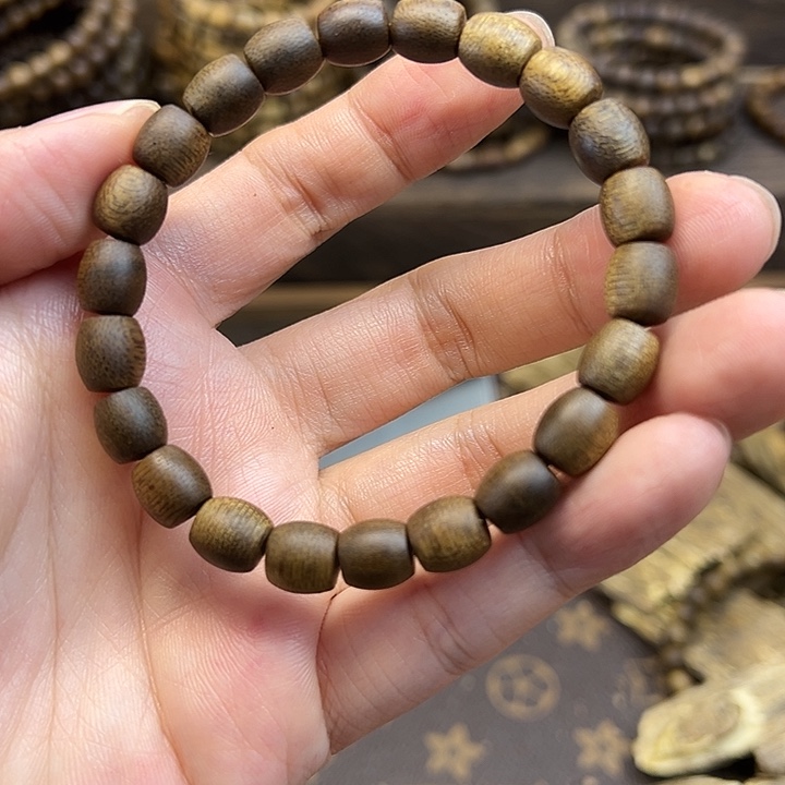 沉香沉香碎屑08鼓珠单圈7