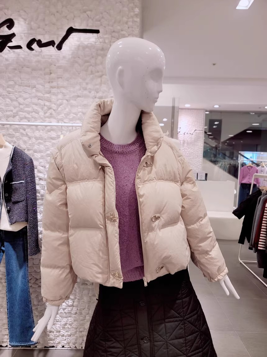 微微瑕冬季新款韩版短款可脱卸袖两用鹅绒羽绒服羽绒背心女17101