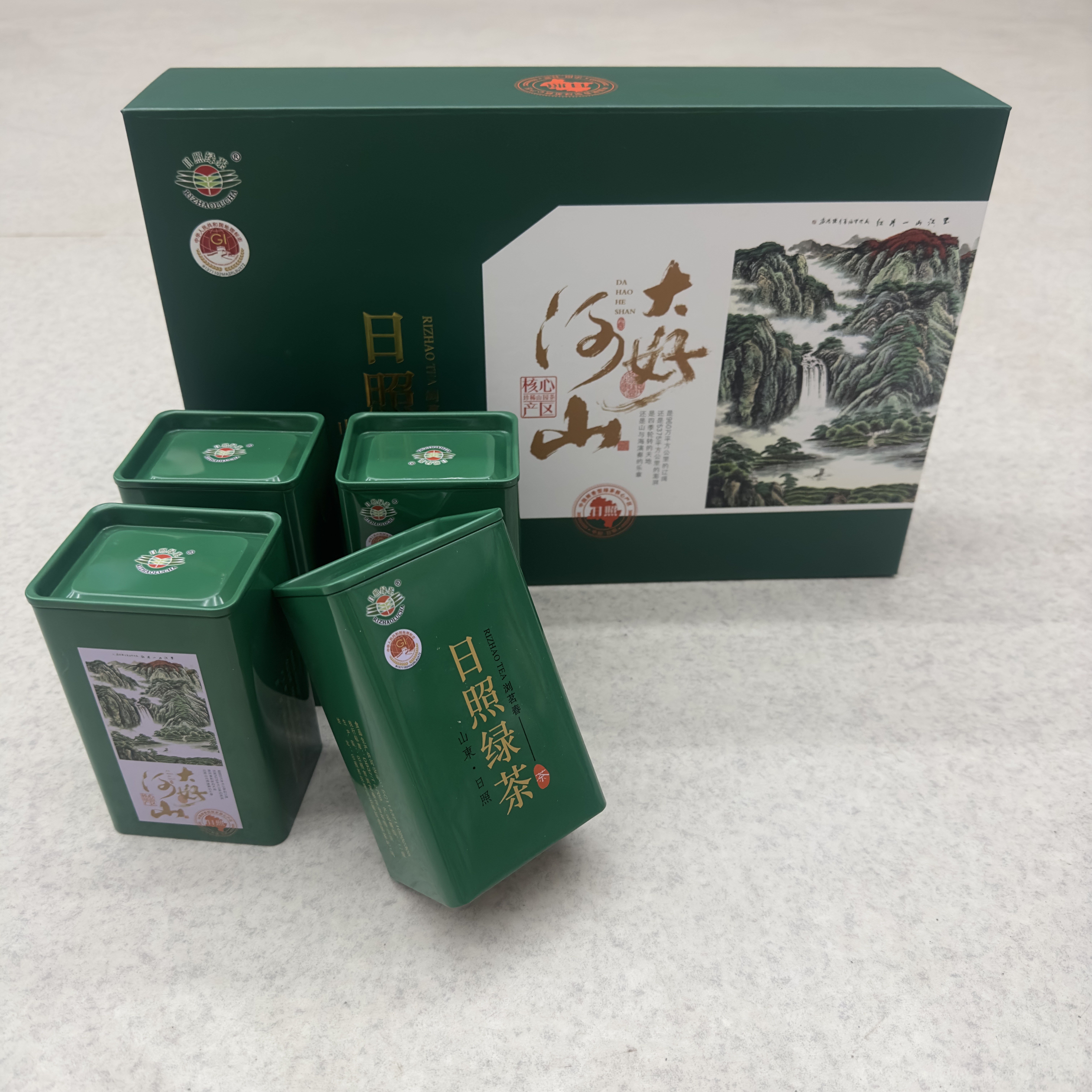 L3日照绿茶大好河山礼盒2025年9月清香型板栗香晚秋新茶250克/盒