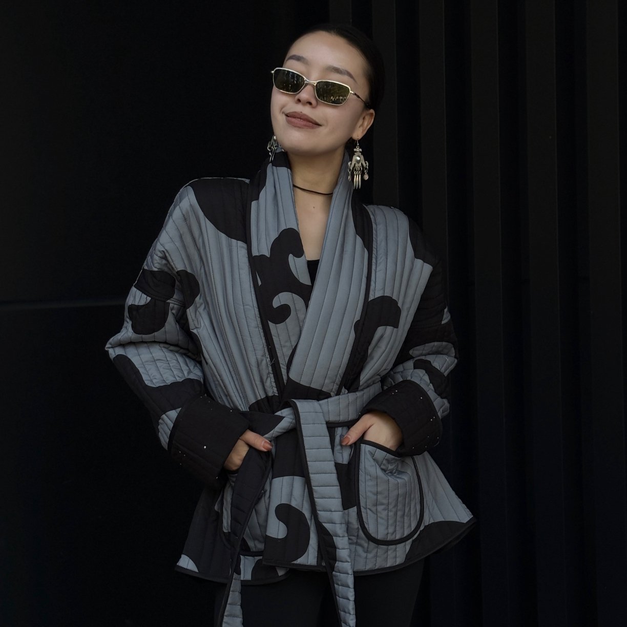 哈国进口均码外套