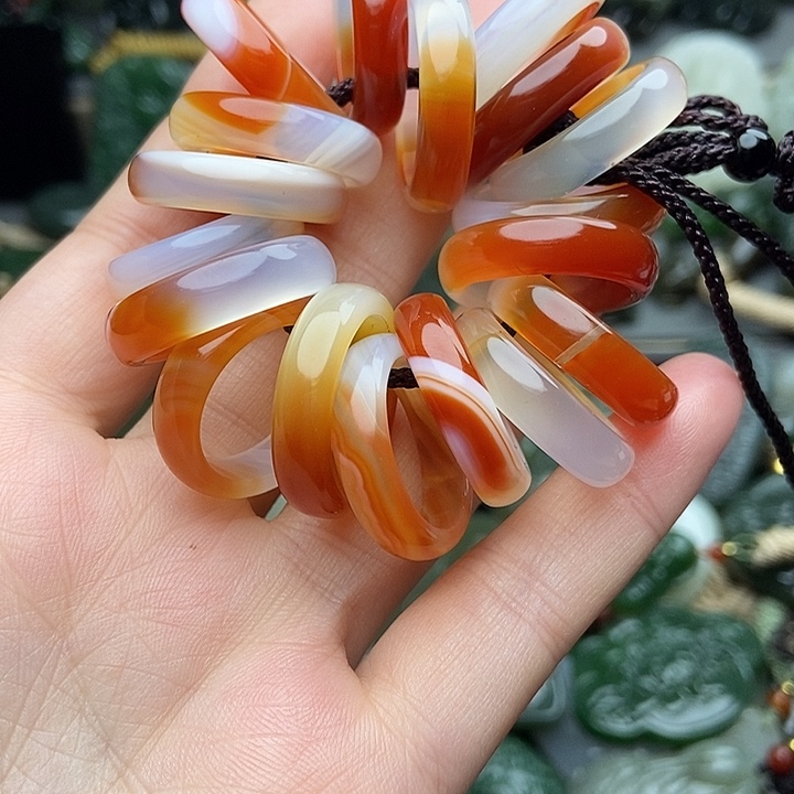 玛瑙/玉髓未镶嵌戒指