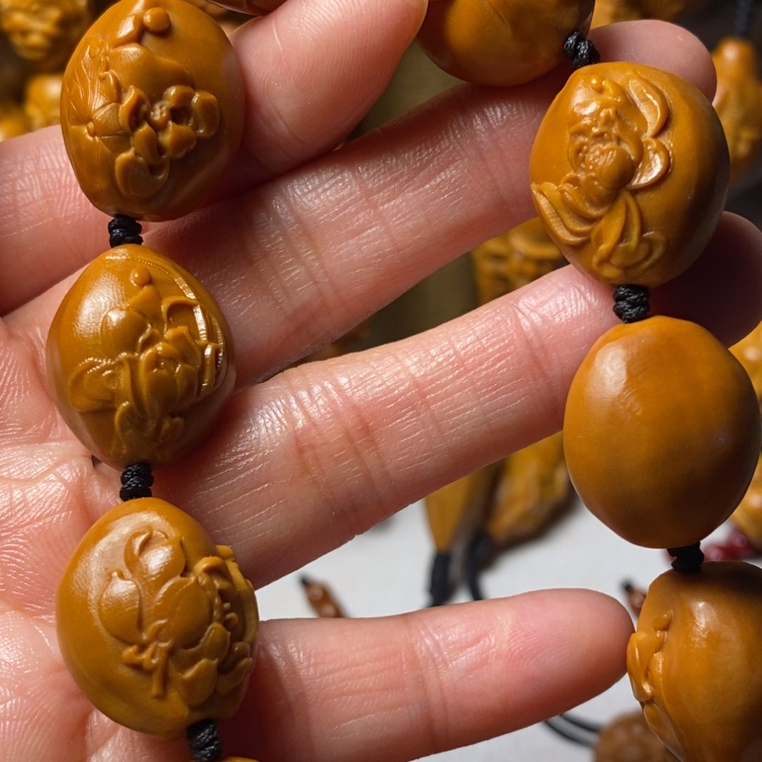 橄榄核手串/手链荷花无相佛