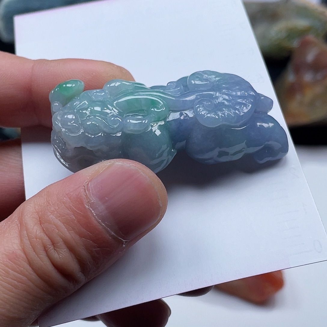 翡翠颈饰未镶嵌缅甸天然A货翡翠