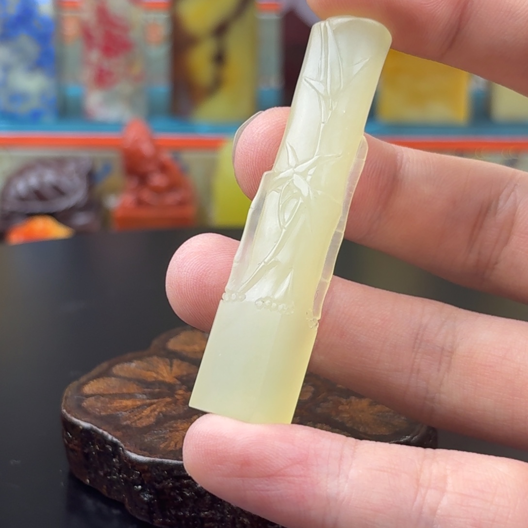 J***l印石寿山石青田盐门167