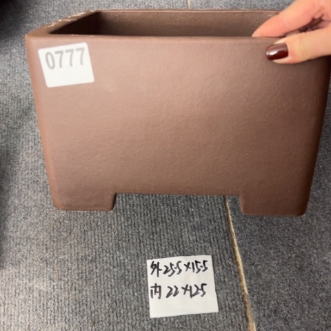 紫砂花盆紫玉金砂一颗印0777