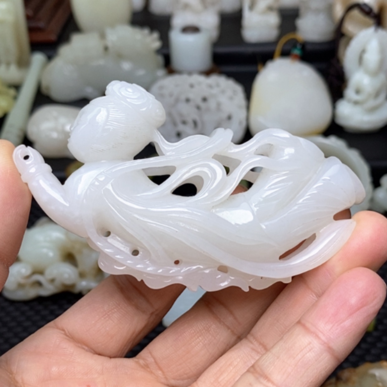 【闪购商品】未镶嵌和田玉挂件张*