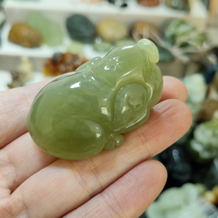 岫玉挂坠款式手把未镶嵌