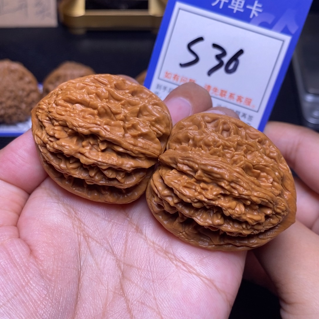 把件文玩核桃41麦穗虎头s36