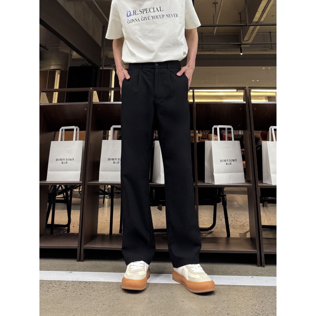 有裤夏季款上新三本针工艺西裤色纺工艺垂坠感百搭休闲长裤