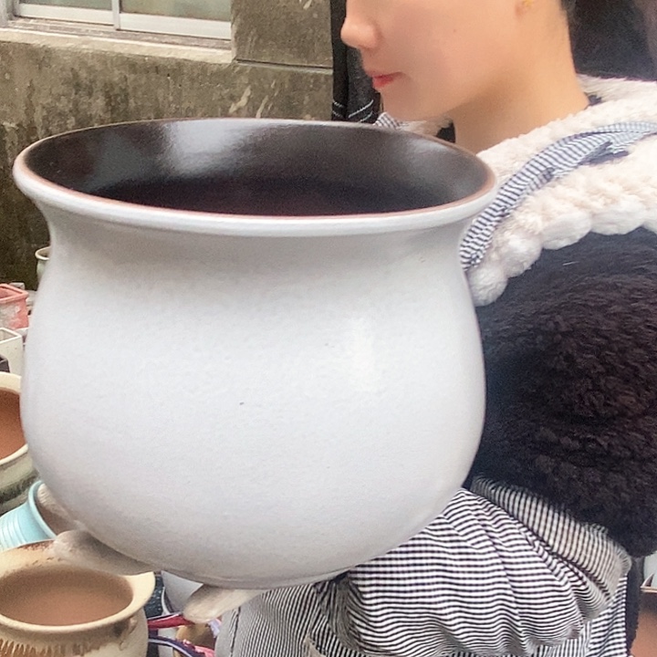 紫砂花盆正品口25高22