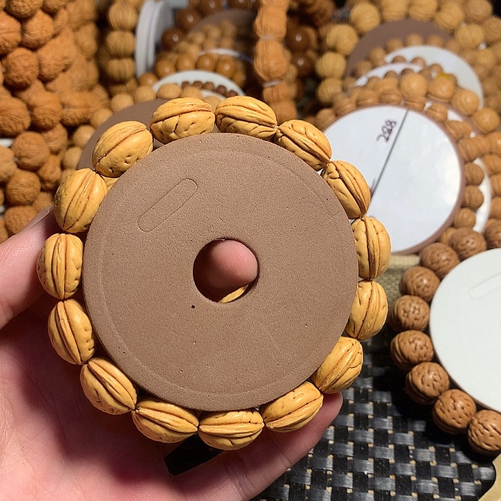 锦***行桃核手串16#肌肉一道筋钱袋子