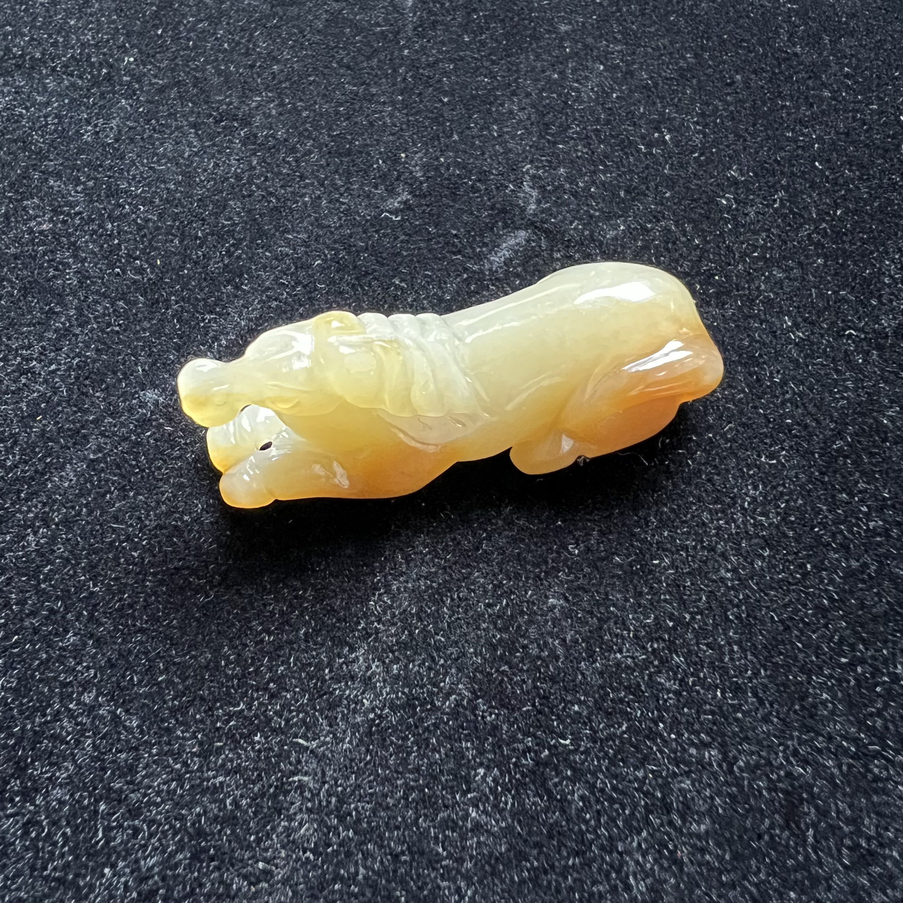 【清代】和田玉挂件马到成功题材大展北京文物商店630372