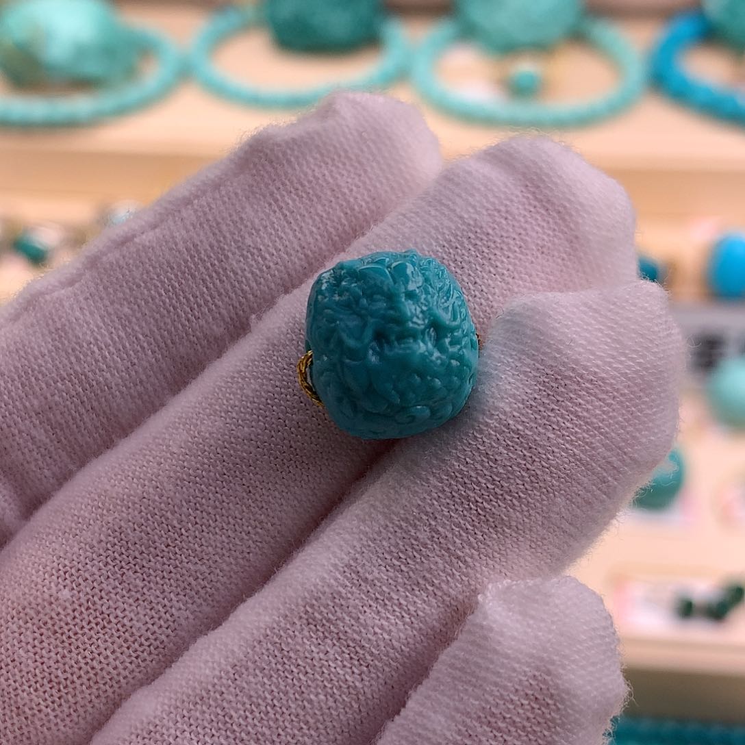 绿松石珠宝奇石未镶嵌13.2