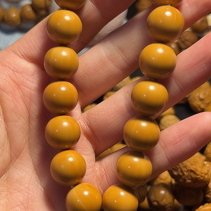 橄榄核手串/手链猴头1.4正圆