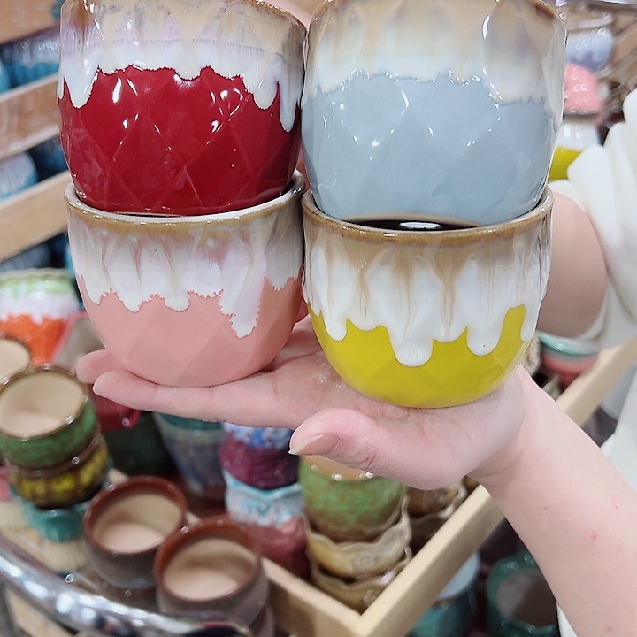 有孔，凑单福利满10元发货陶瓷多肉花盆！