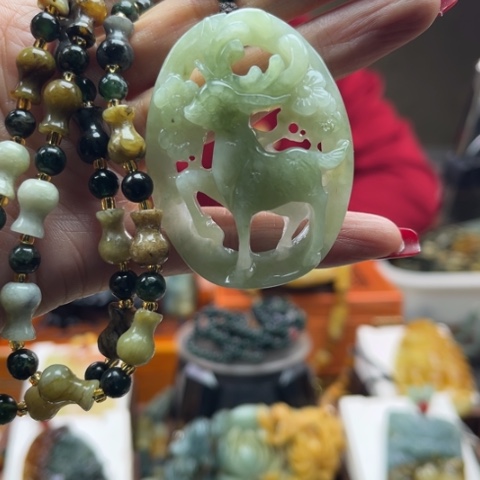 岫玉挂件未镶嵌挂件