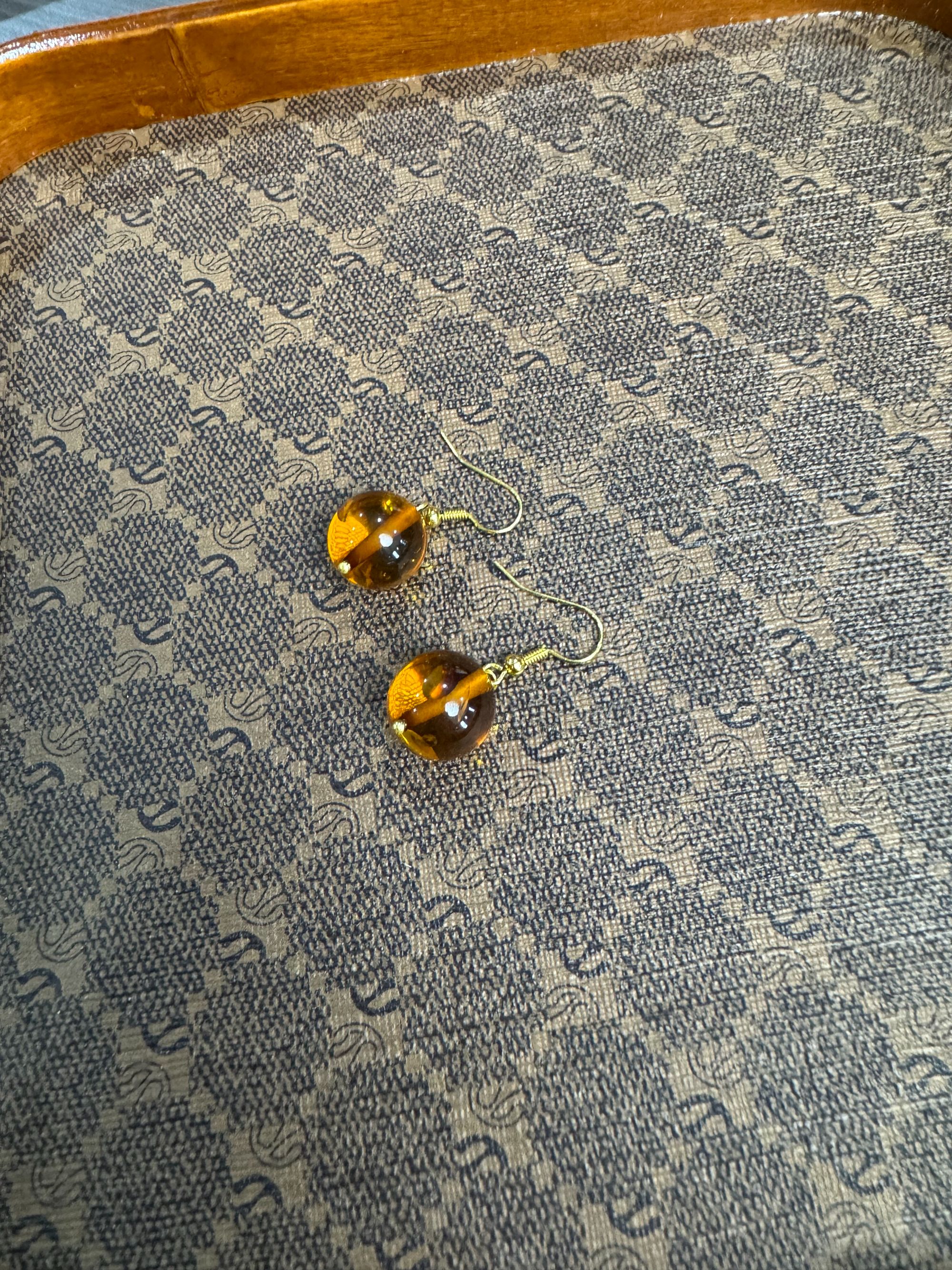 [晶维娅]蜜蜡耳钩zx00006