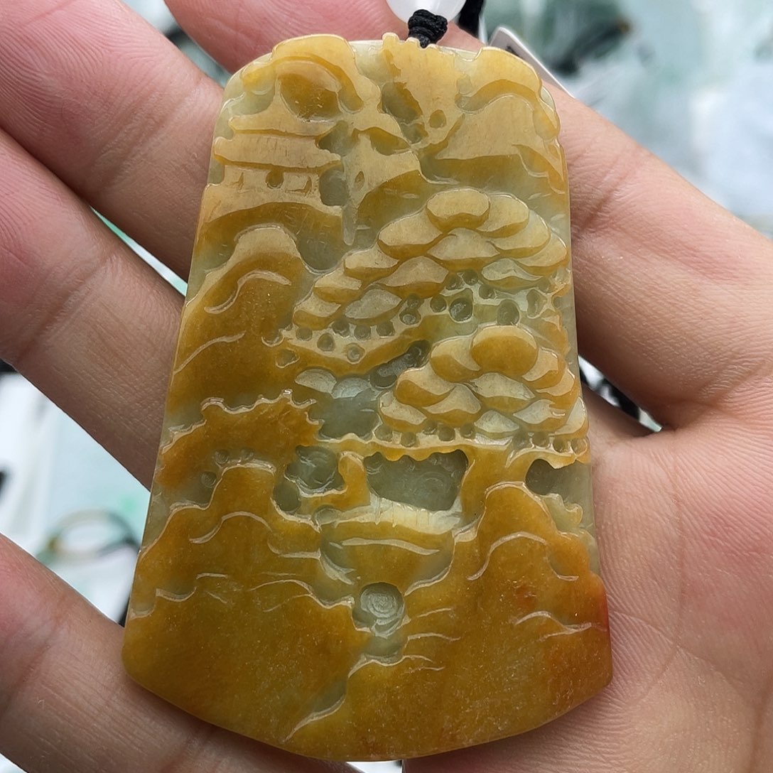颈饰未镶嵌翡翠善*先翡翠