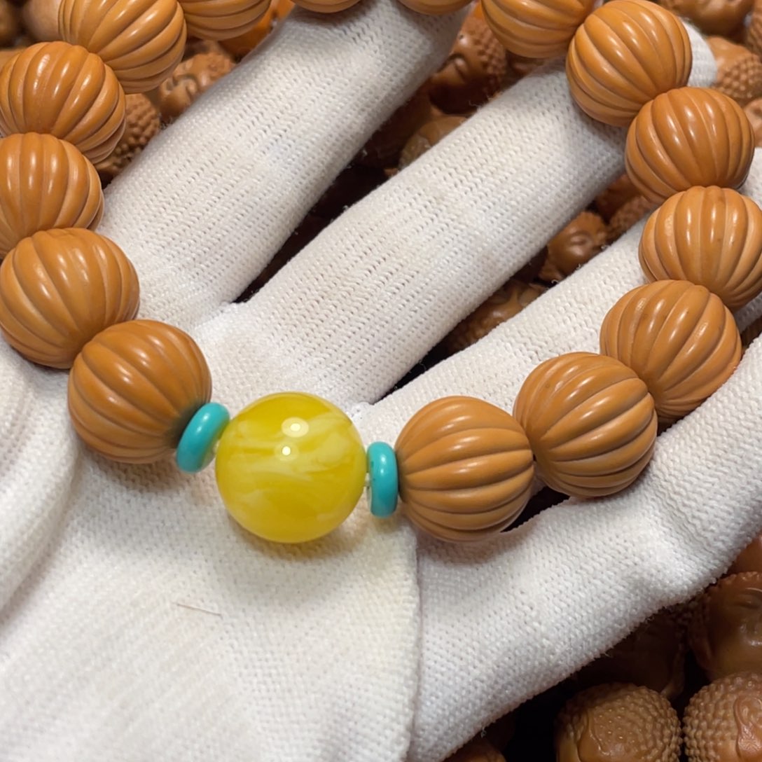 猴头核桃手串瓜珠微瑕