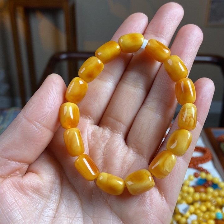 琥珀手链未镶嵌蜜蜡手串10