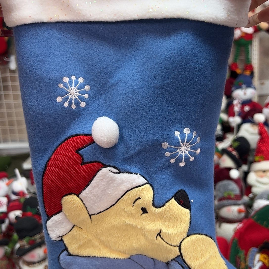 毛绒圣诞迪士尼袜子