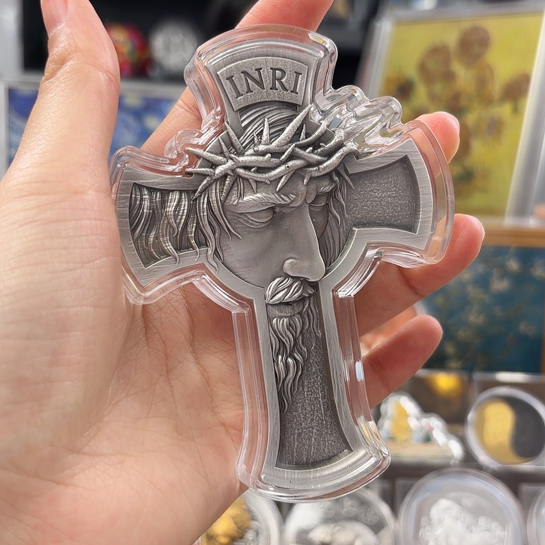 纯银耶稣受难十字架纯银纪念币2023