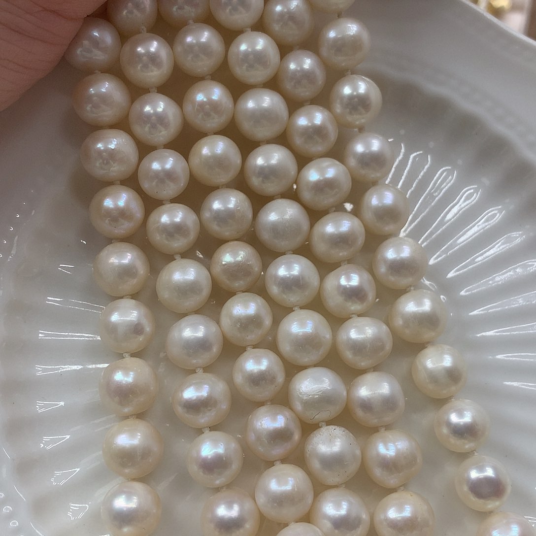 淡水珍珠10-11未镶嵌x30项链