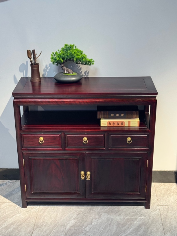 则言红木家具 茶厅柜 餐边柜 86-32-82 茶水柜 储物柜