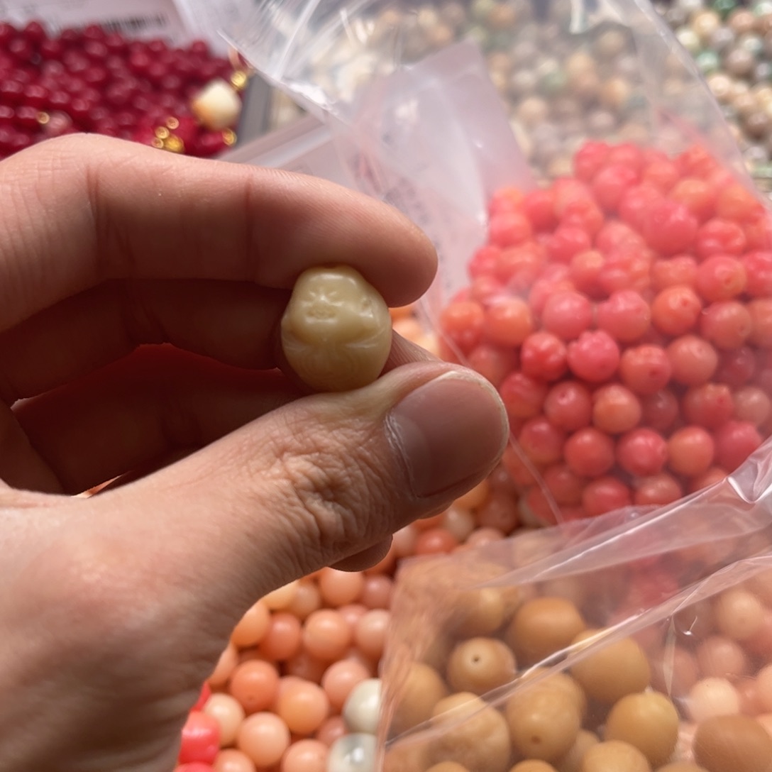 【闪购商品】白玉菩提吊坠c16/10+1颗财神