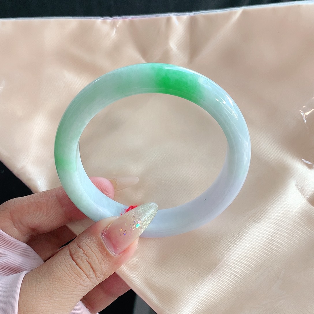 未镶嵌手镯翡翠58 天然缅甸a货翡翠1737