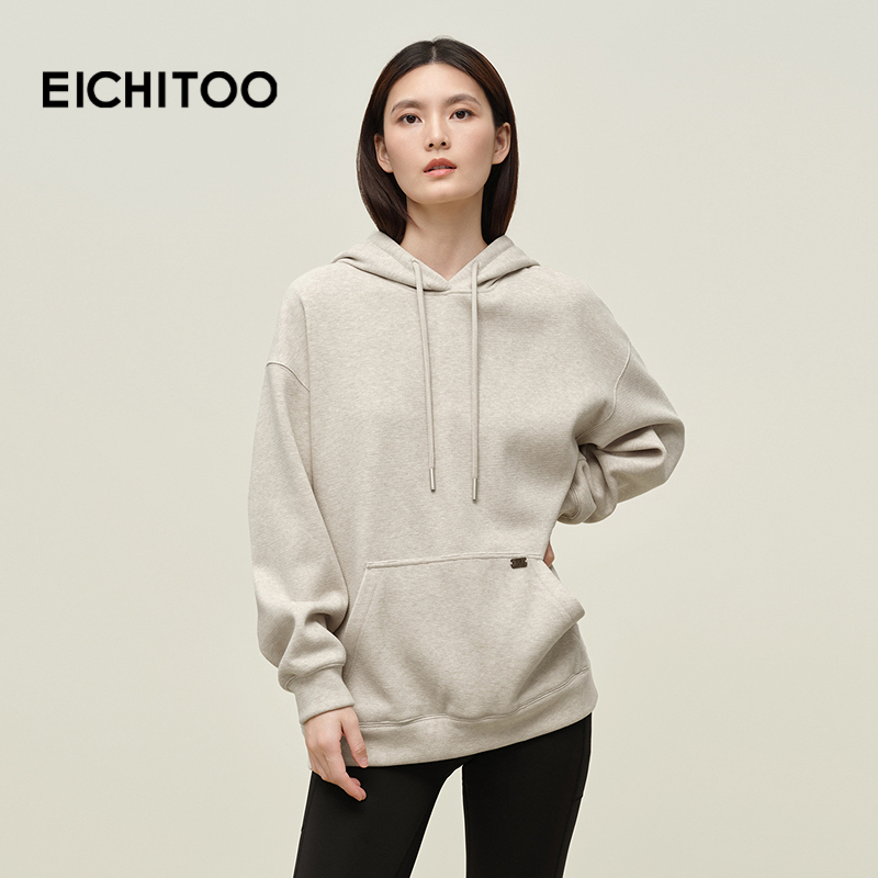 连帽圆领卫衣时尚潮流宽松百搭情侣款纯棉加绒加厚保暖外套冬